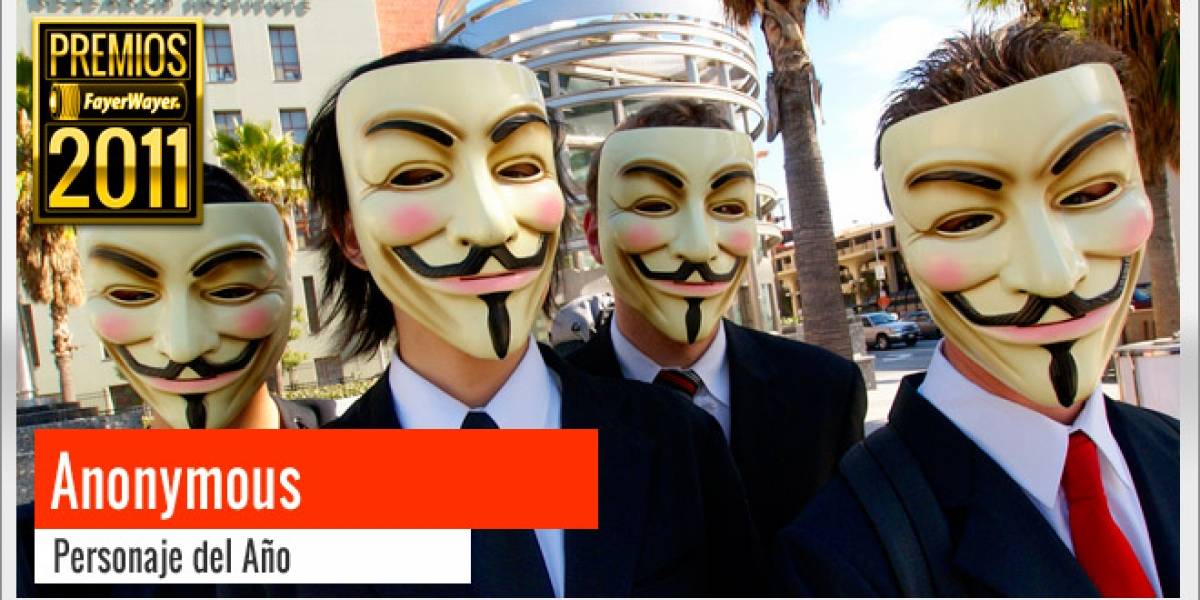 Pila de Oro al Personaje 2011: Anonymous