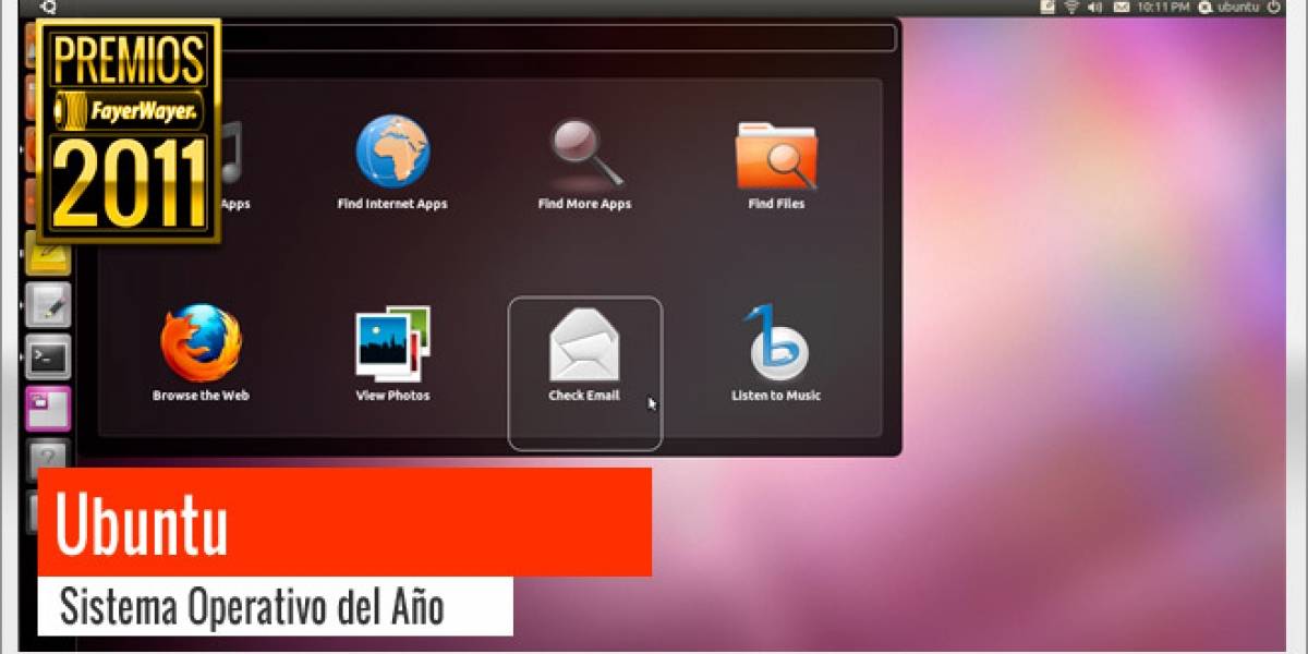 Pila de Oro a Mejor Sistema Operativo 2011: Ubuntu