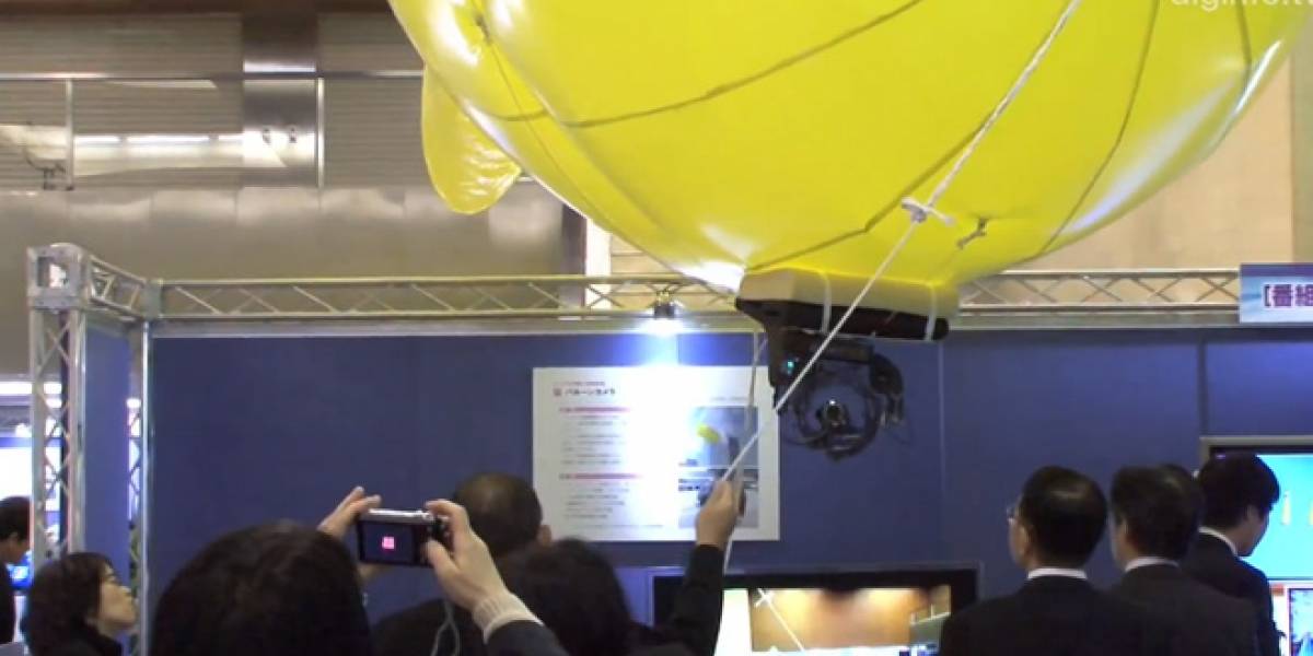 Televisión japonesa inventa globo para grabar desde altura sin usar una grúa
