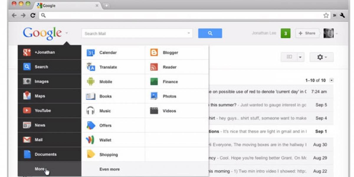 Google anuncia nuevo rediseño agregando un menú desplegable