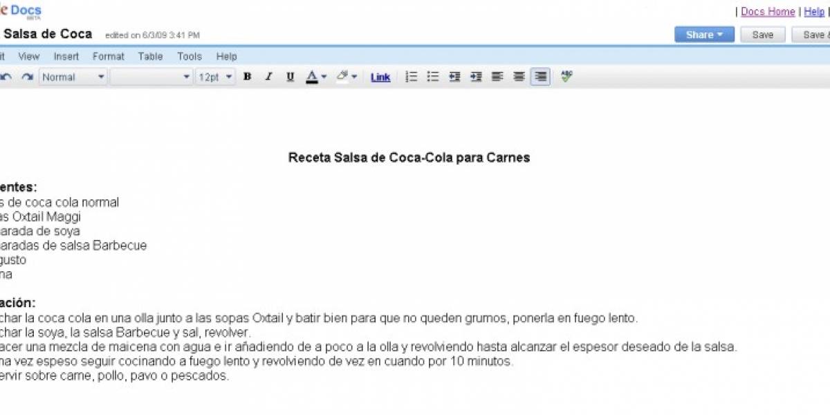 Google Docs ahora con soporte para documentos .xlsx y .docx