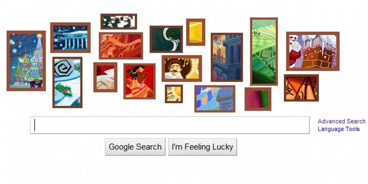 Google lanza doodle navideño con imágenes del mundo