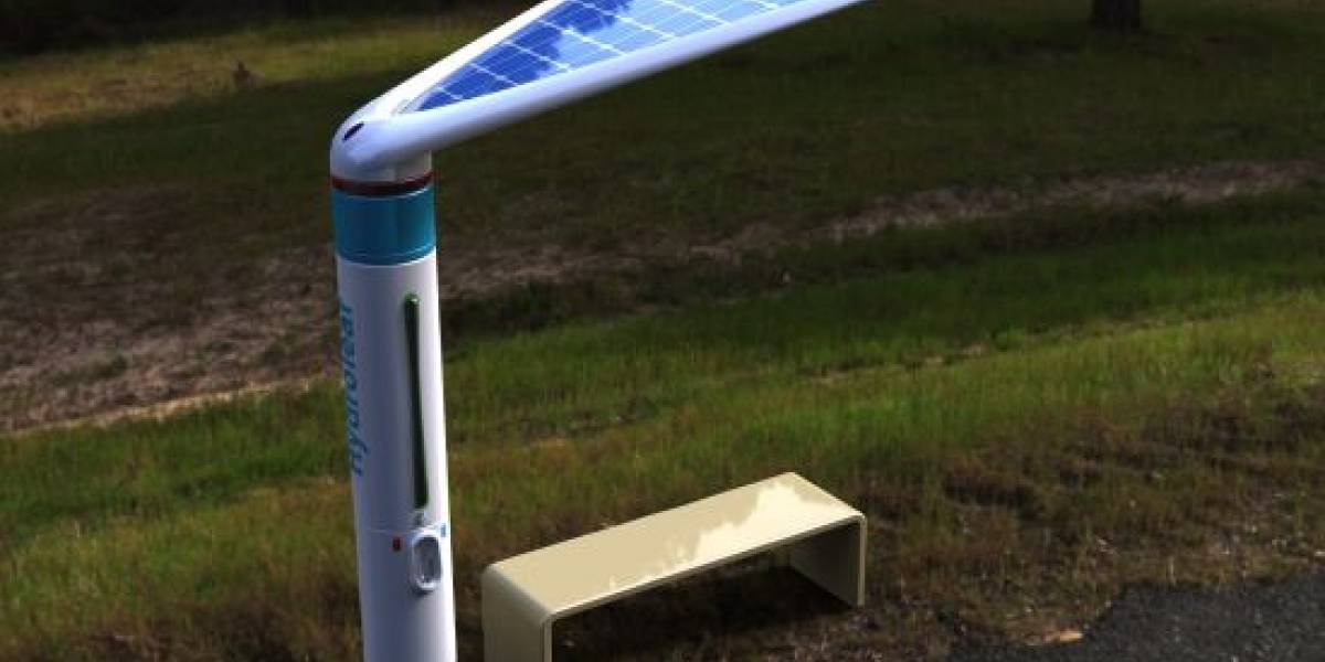 Hydroleaf: un paradero de bus que purifica agua con energía solar