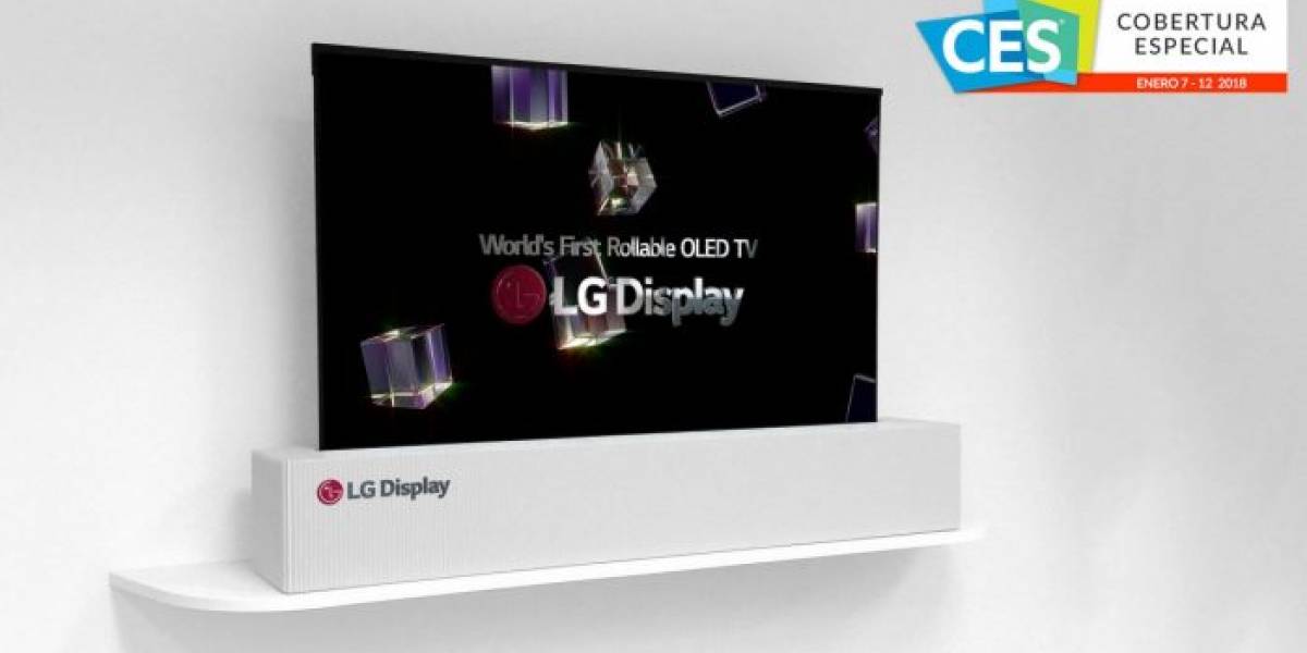 LG muestra una pantalla OLED 4K capaz de enrollarse #CES2018
