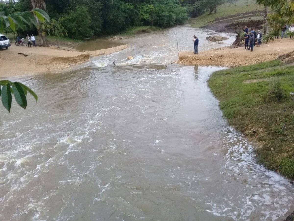 paso colapsado en Sayaxché