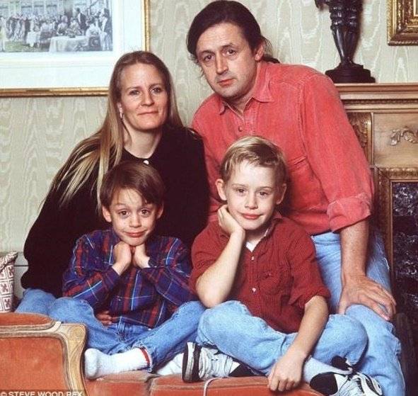 Macaulay Culkin y su familia