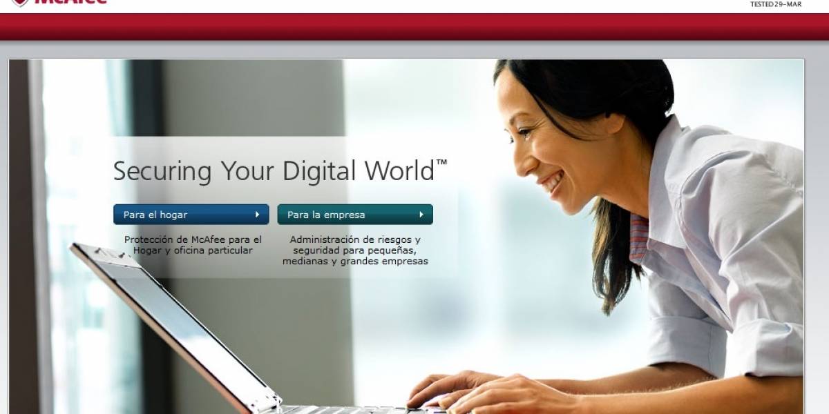 Hackers dicen que sitio de McAfee está lleno de vulnerabilidades de seguridad