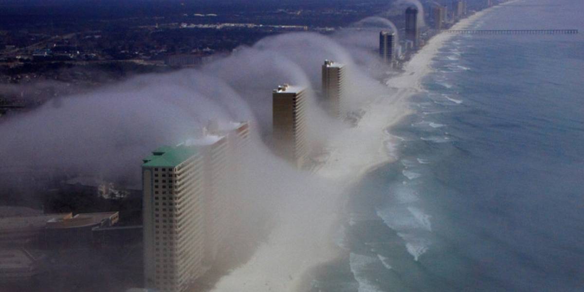 Imperdible: Un "tsunami de nubes" envuelve los edificios de Panama City Beach
