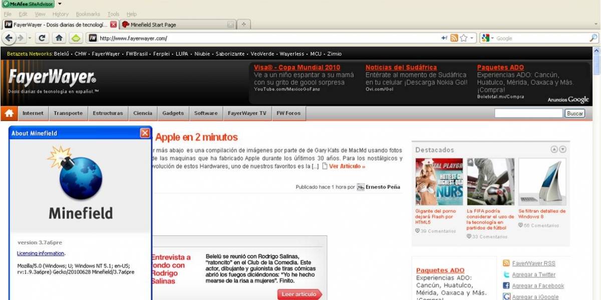 Firefox 4 Pre-Beta disponible
