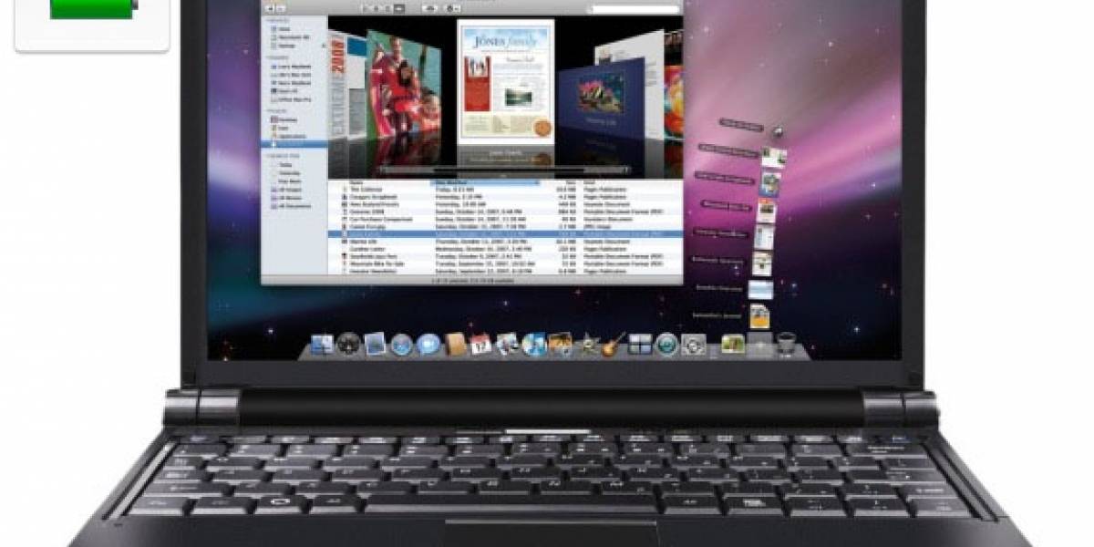 Una netbook hackintosh con OS X 10.5.7 mejora la vida de la batería