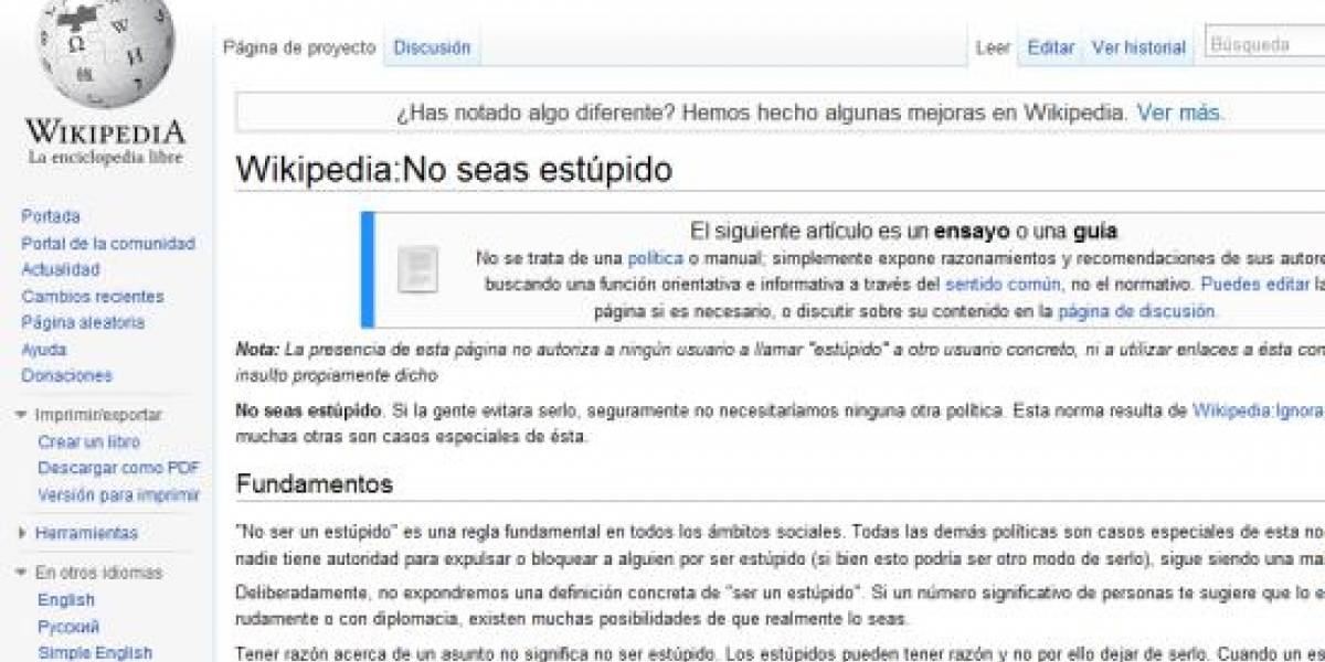 Wikipedia en español es la peor de todas