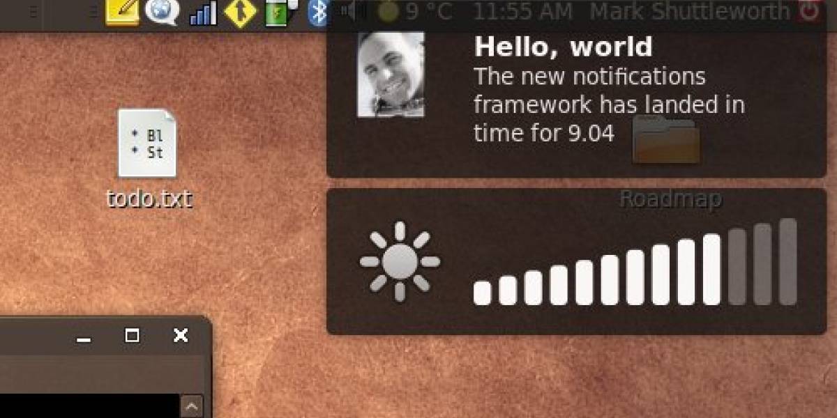 Nuevas notificaciones en Ubuntu 9.04