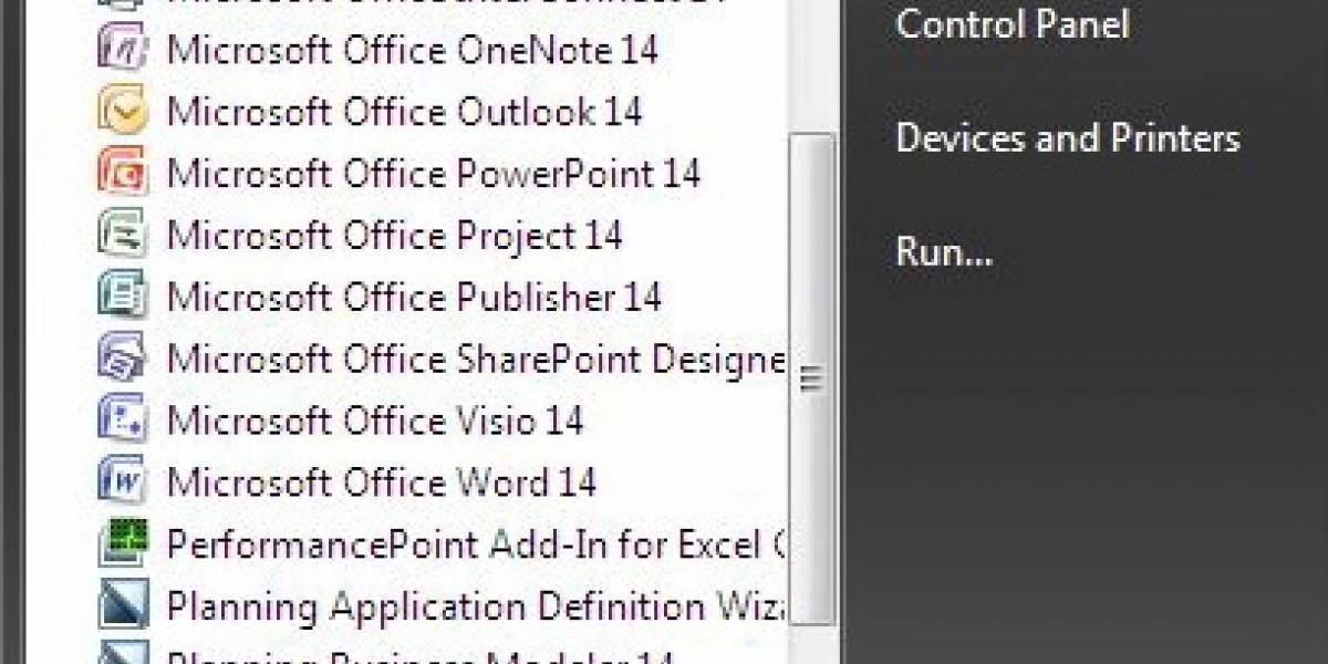 Primeros pantallazos del Microsoft Office 14