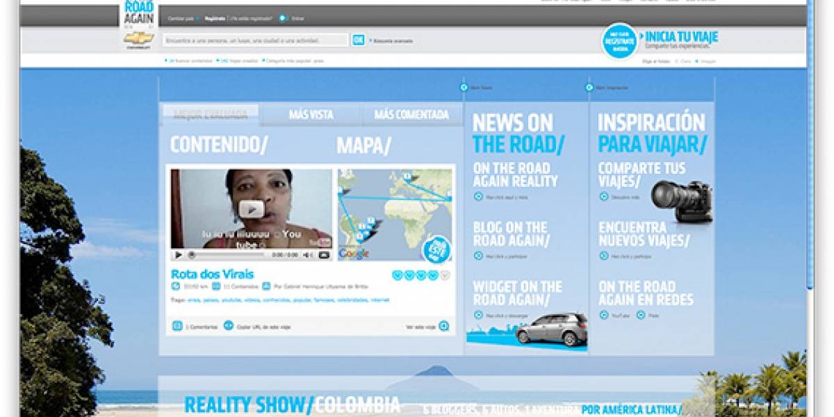 On The Road Again: Chevrolet lanza plataforma social de viajes camineros