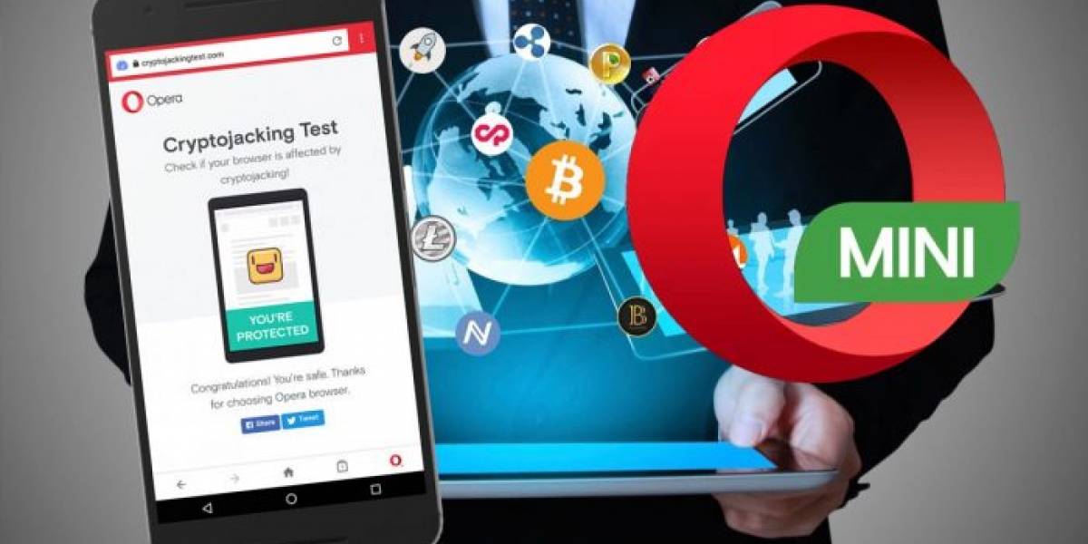 Opera se blinda contra el minado oculto de criptomonedas en el móvil