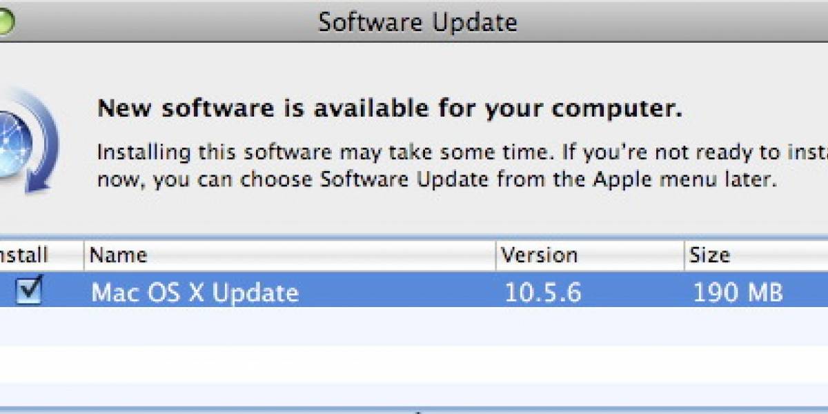 Mac OS X 10.5.6 ya está disponible