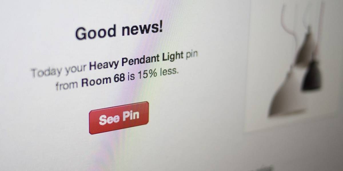 Pinterest enviará notificaciones por correo electrónico para avisar de ofertas