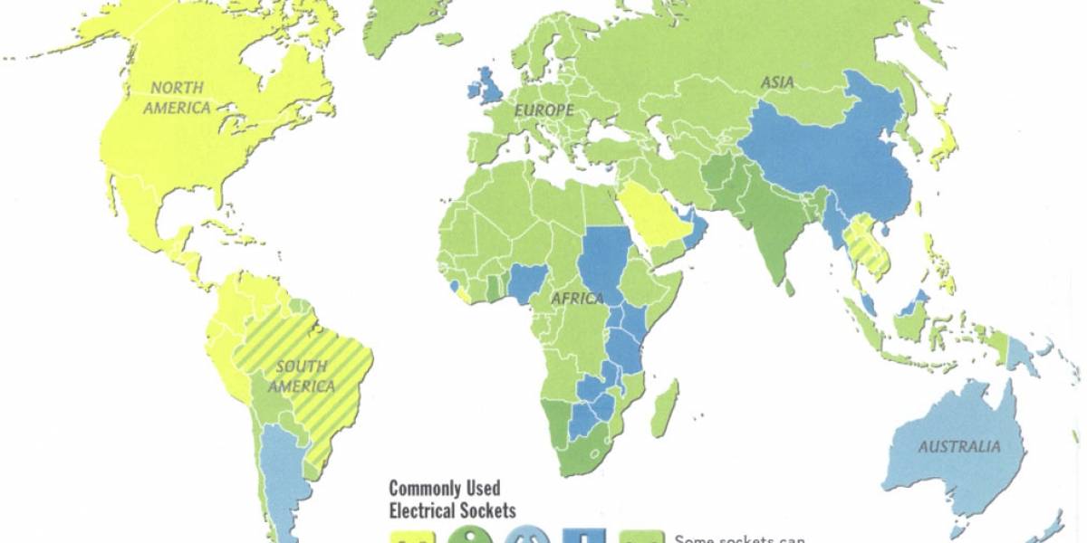 Enchufes eléctricos alrededor del mundo