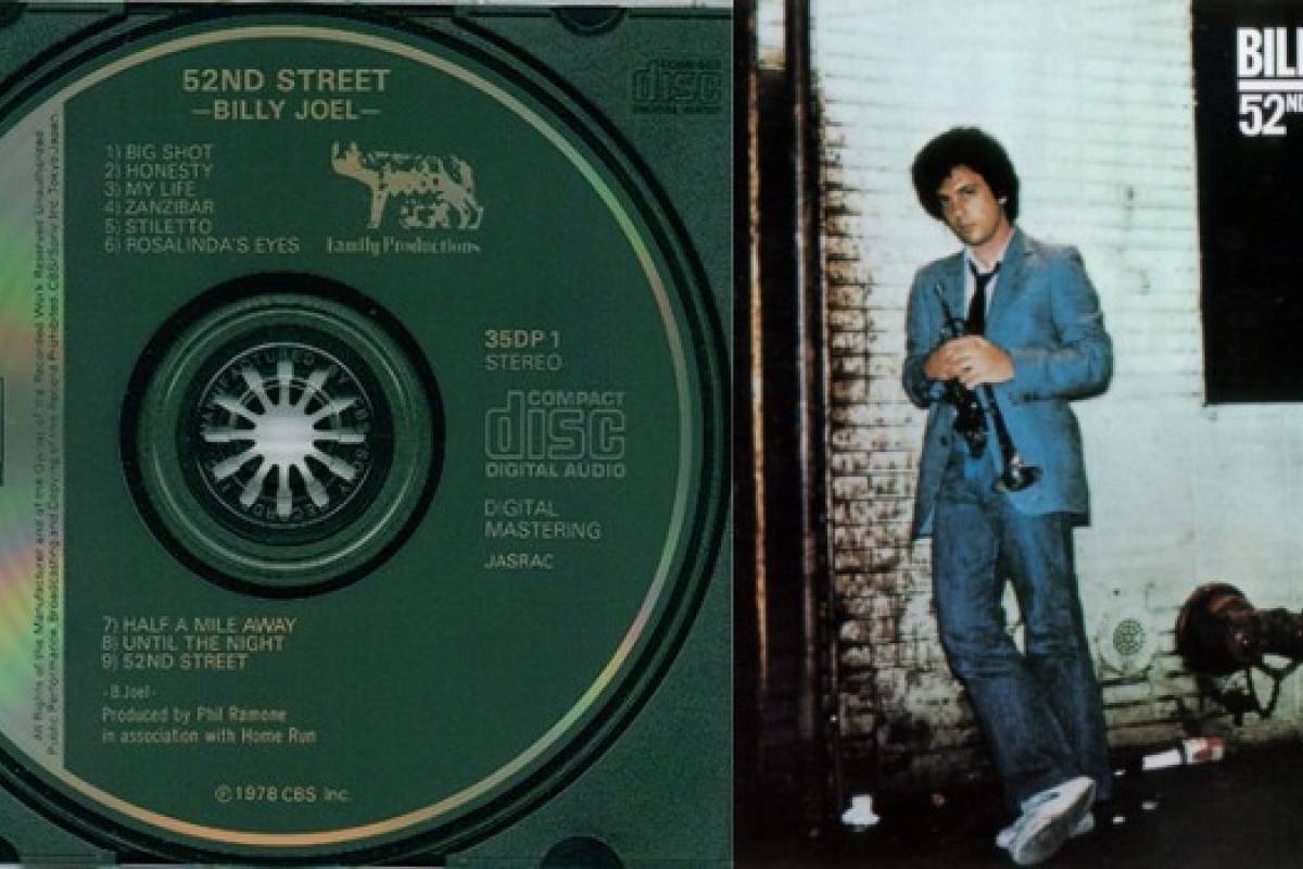 Hace 30 años se lanzó el primer CD de música 52nd Street de Billy Joel