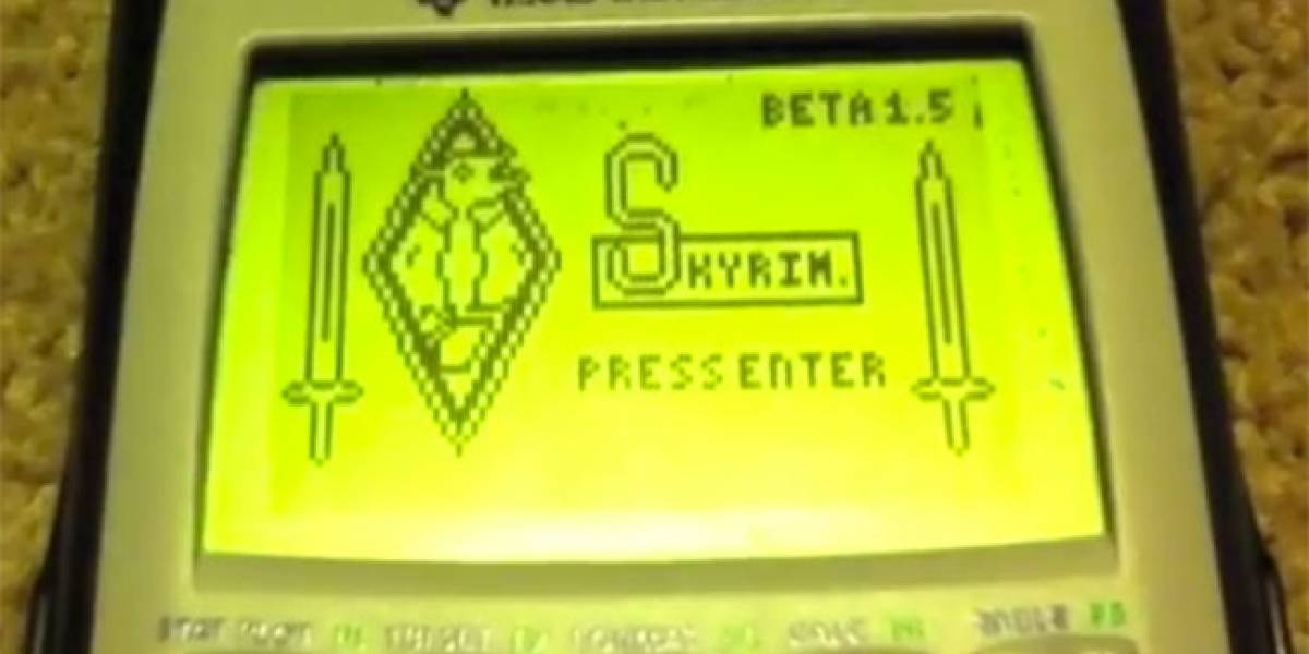 WTF? Juega a Skyrim en tu calculadora