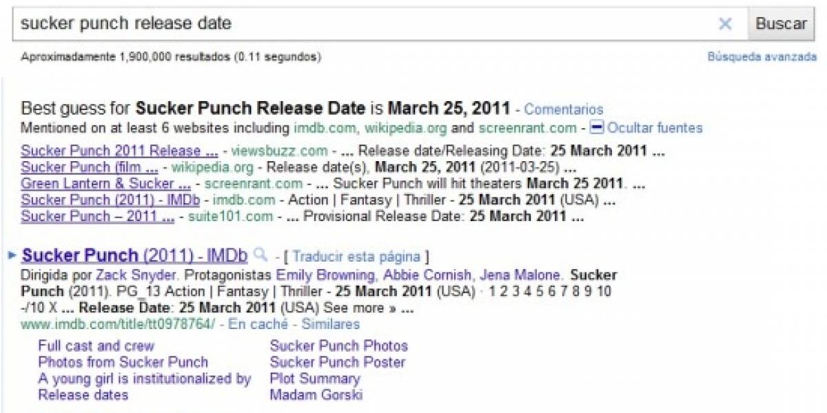 Google 'predice' fechas de estreno de películas y videojuegos