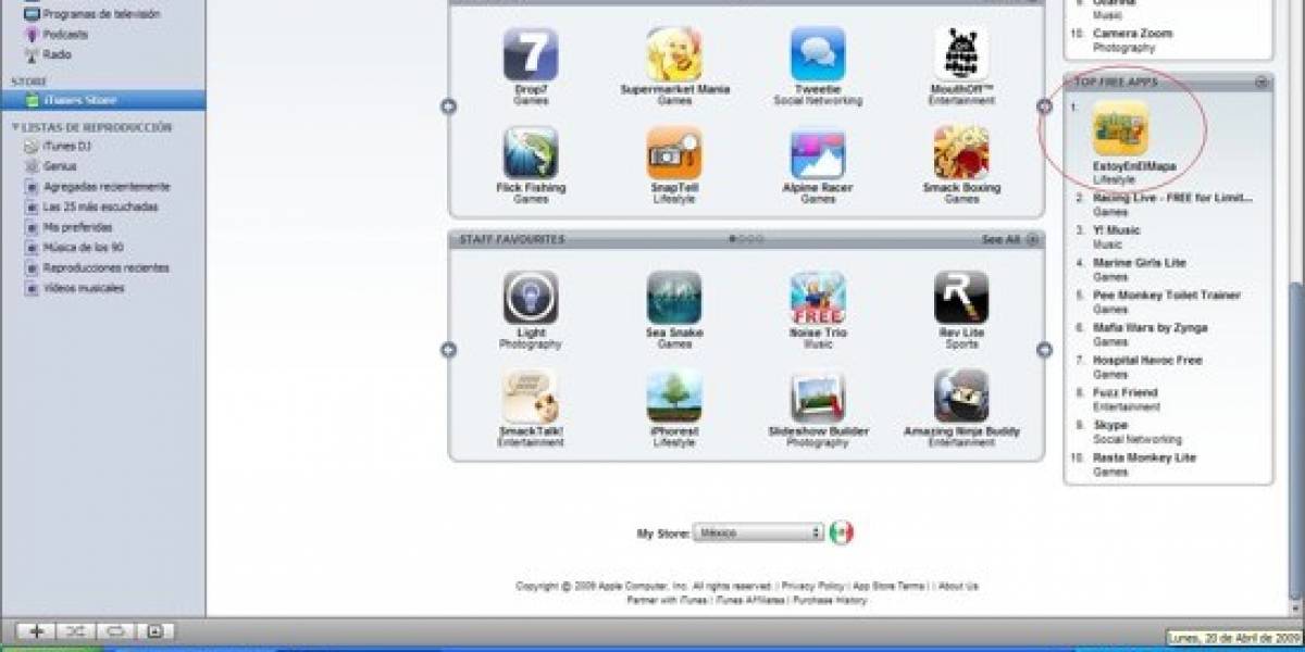 La aplicación más decargada en iTunes Store México es mexicana