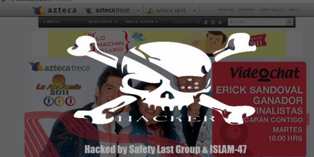 México: Hackean el sitio web de TV Azteca