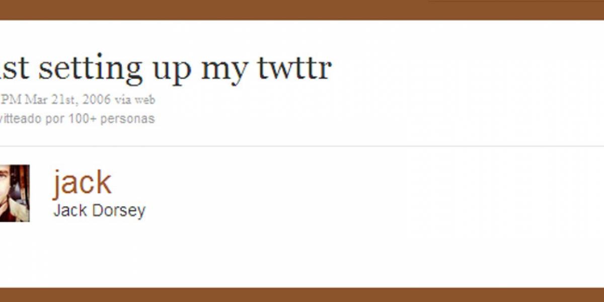 El primer "tweet" se envió hace exactamente 5 años