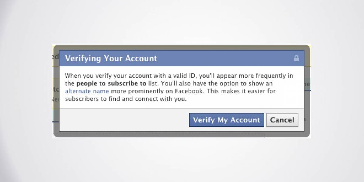 Facebook lanza cuentas verificadas y permitirá usar pseudónimos