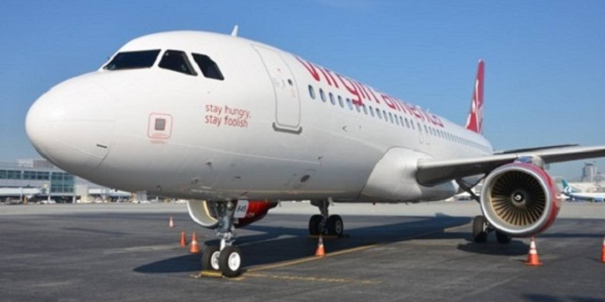 Virgin America bautizó uno de sus aviones en honor a Steve Jobs