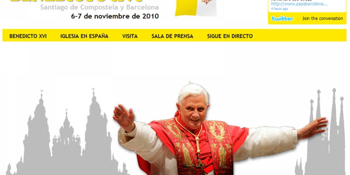 Papa Benedicto XVI realizará visita 2.0 a España