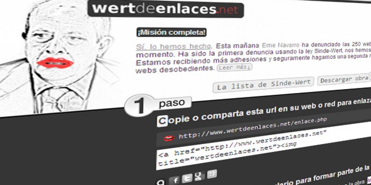 Desobediencia 2.0: Más de 200 webs se autoinculpan de violar la Ley Antidescargas