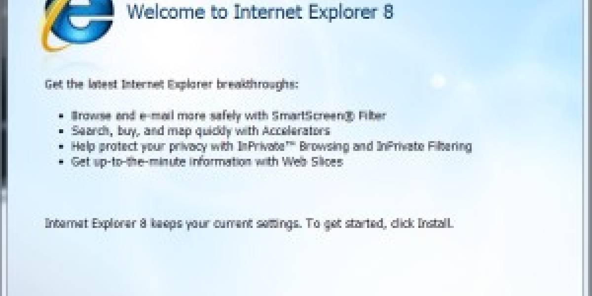 IE8 para todos los usuarios de Internet Explorer