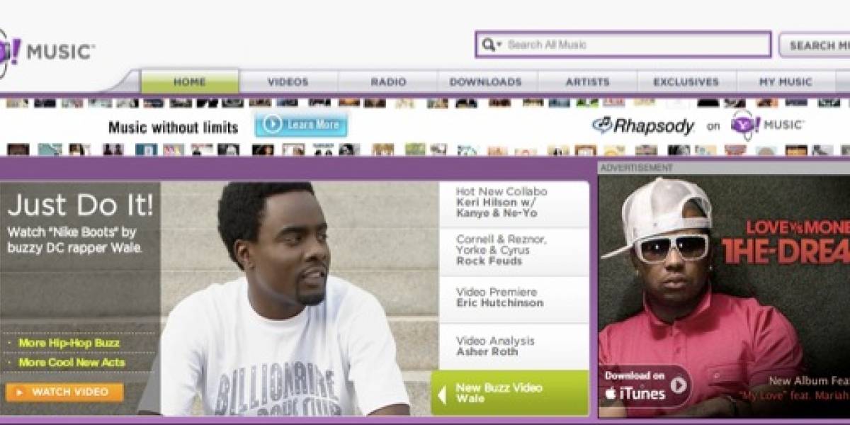 Yahoo! Music se relanza y ofrece música de otros proveedores