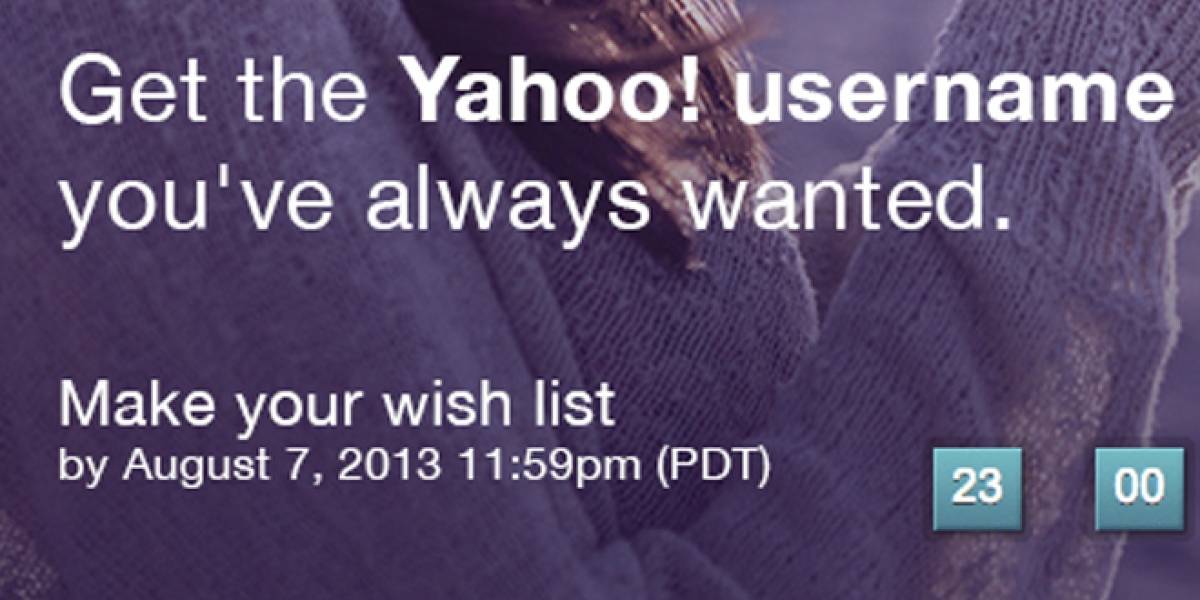 Yahoo! abre proceso de postulación para hacerse con nombres de usuario inactivos