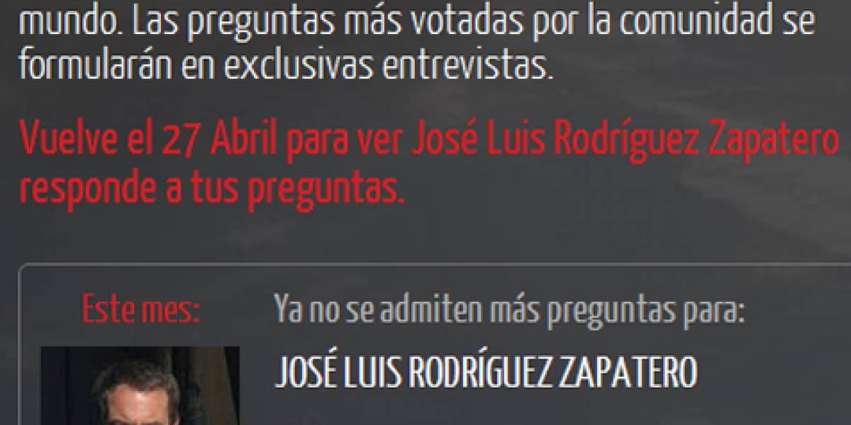 España: Hoy Zapatero contestó las preguntas de los internautas en YouTube