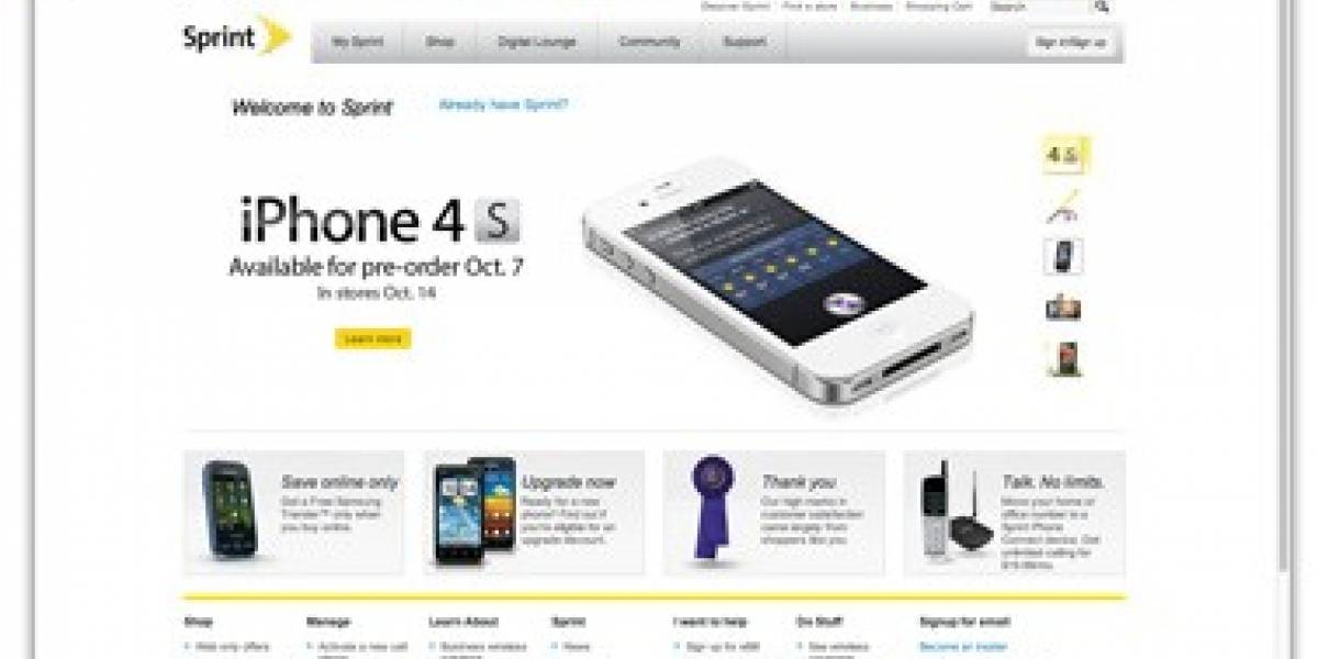 Sprint no venderá el iPhone 4S desbloqueado