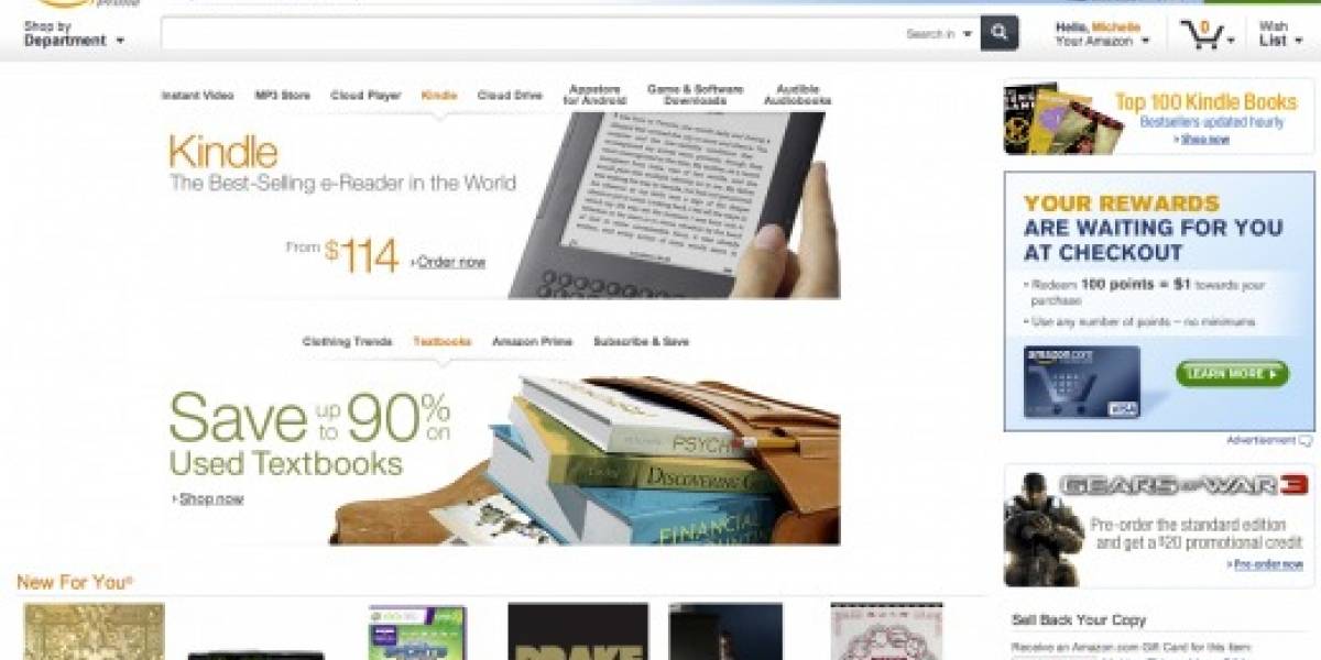 Amazon rediseña su página web antes de la llegada del Kindle Tablet en noviembre