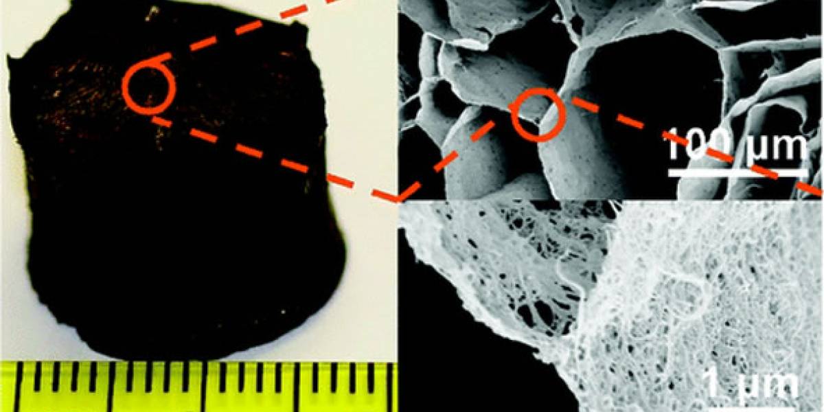 Aerogel de nanotubos de carbono es el nuevo material sólido más liviano del mundo