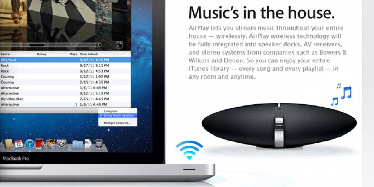 Futurología: Apple lanzará nuevo AirPlay que no requiere WiFi junto con el iPhone 5