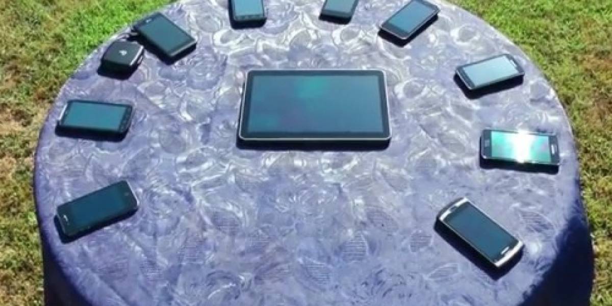 Comparación de pantallas de equipos Android vs iPhone 4