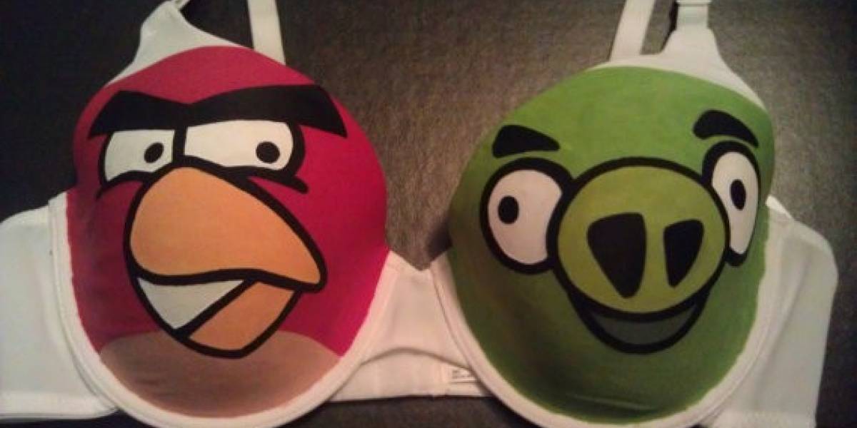 Atención, chicos con novia: A la venta sostén de Angry Birds
