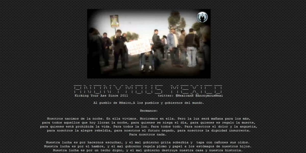 México: Anonymous hackea página de la Secretaría de la Defensa Nacional