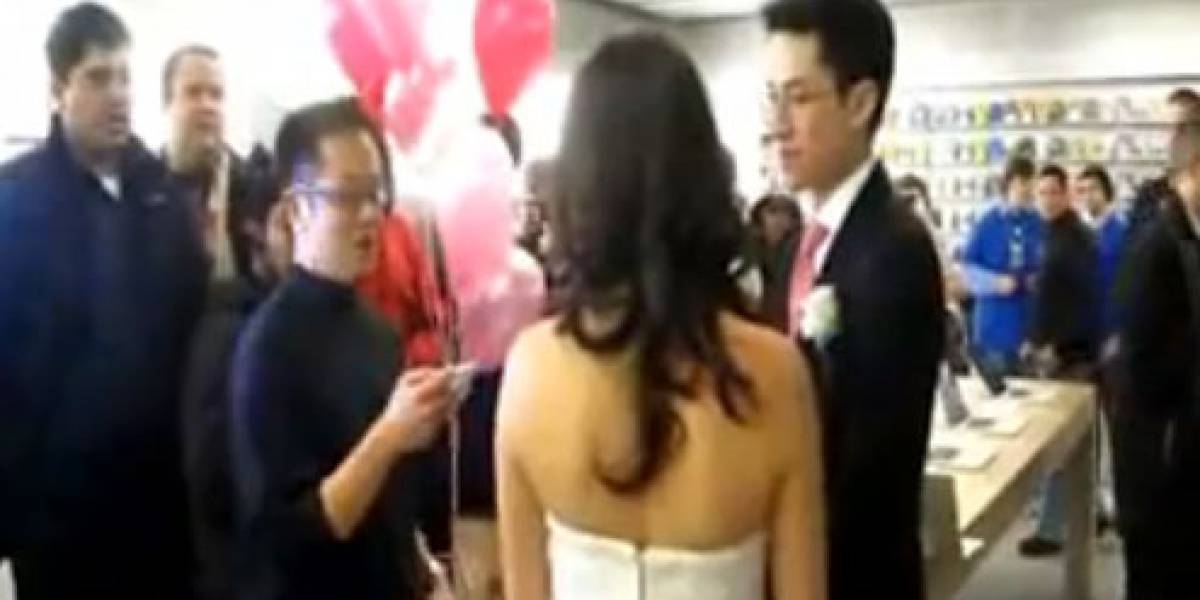 Fans de Apple tienen una iBoda en una Apple Store (Video)