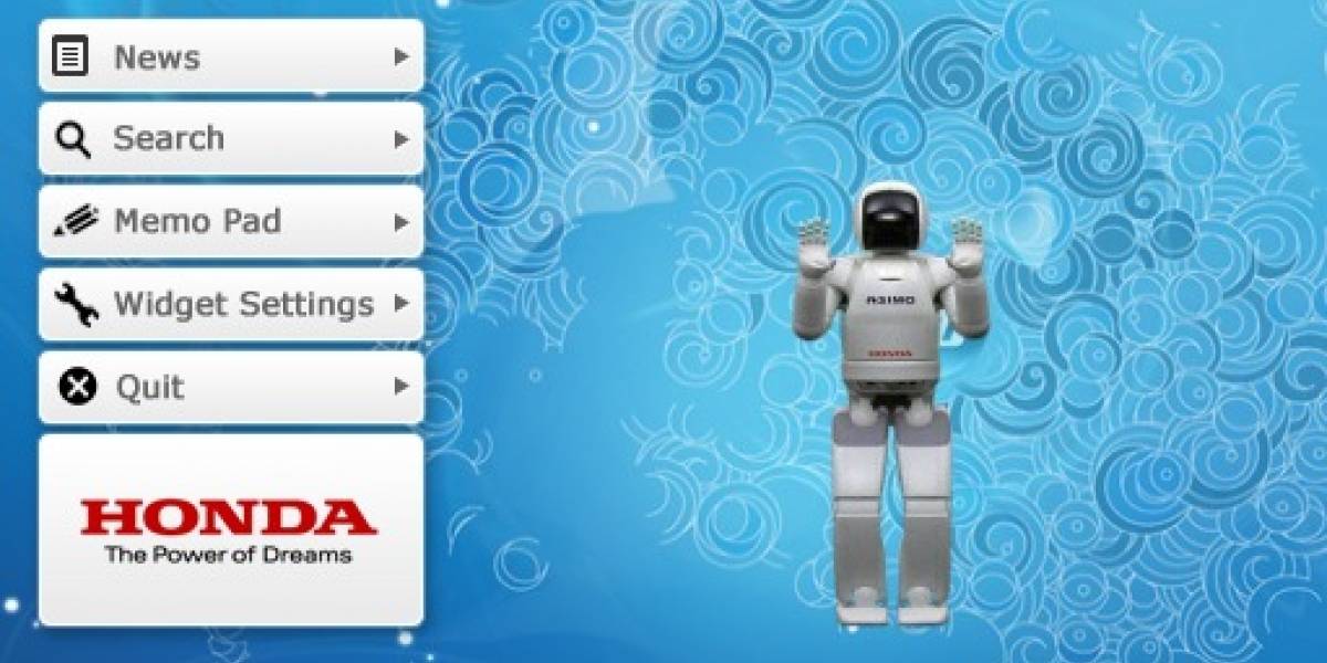 ASIMO Widget: El robot de Honda en tu escritorio