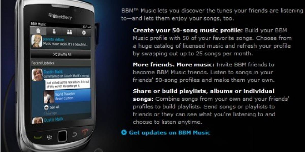 Ya hay tarifas oficiales para BBM Music