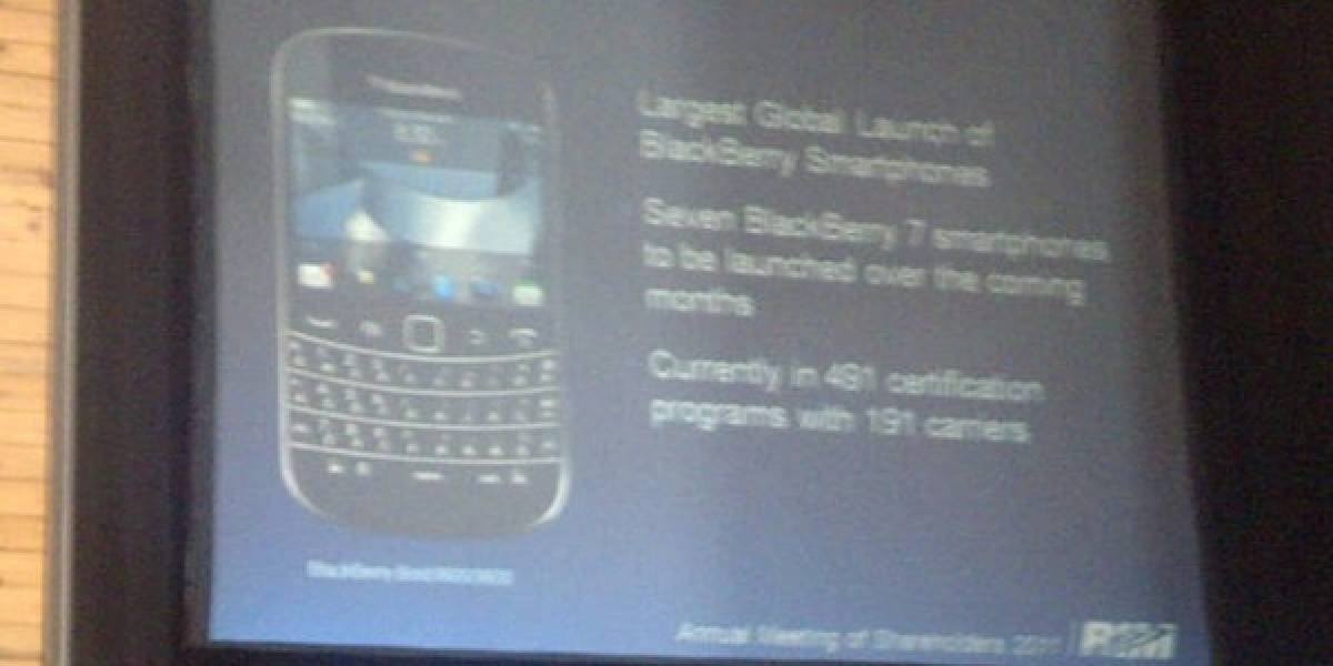 RIM lanzará siete smartphones con BB OS7 y una PlayBook 4G para recuperar terreno