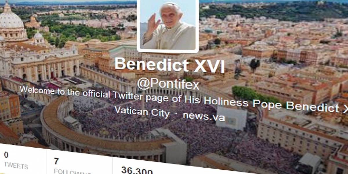 Se abre la cuenta oficial en Twitter del Papa Benedicto XVI