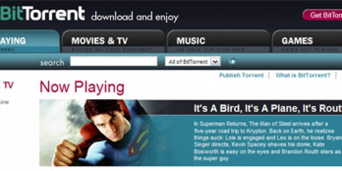 BitTorrent y su nuevo servicio de venta y arriendo de películas