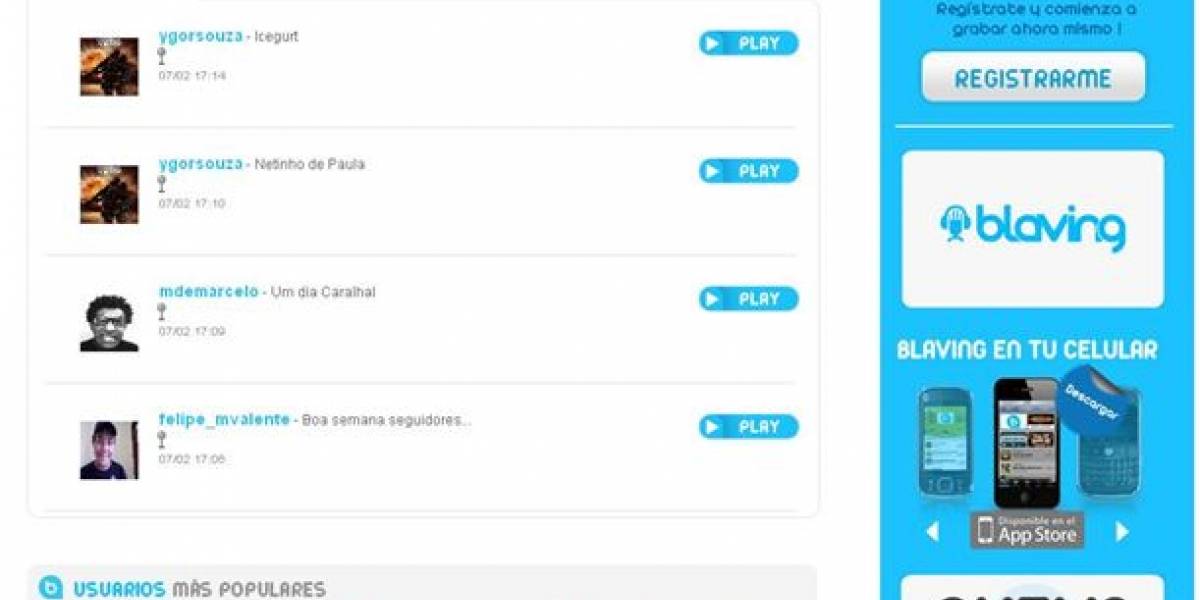 Nace Blaving, el "Twitter" de voz